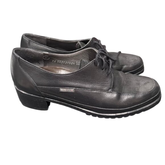 Mephisto Oxford Lace Up Leather Suede Made in Portugal Shoes Women's (Size 9) - Picture 1 of 11